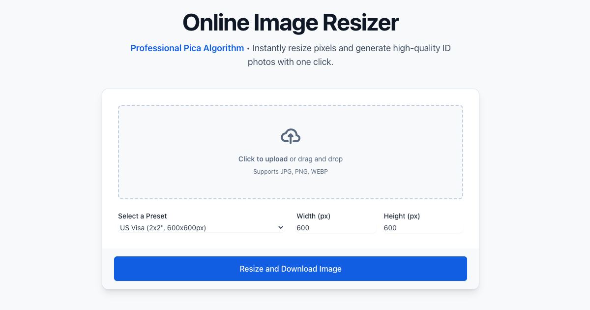 An example of an image being resized on a computer screen.